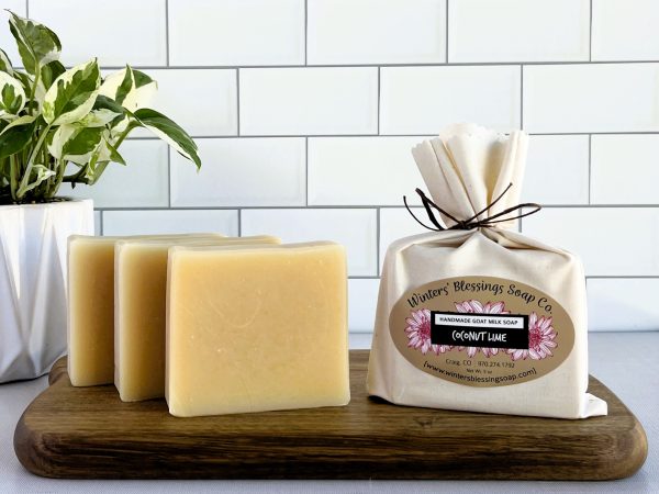 Coconut Lime Gtoat Milk Soap