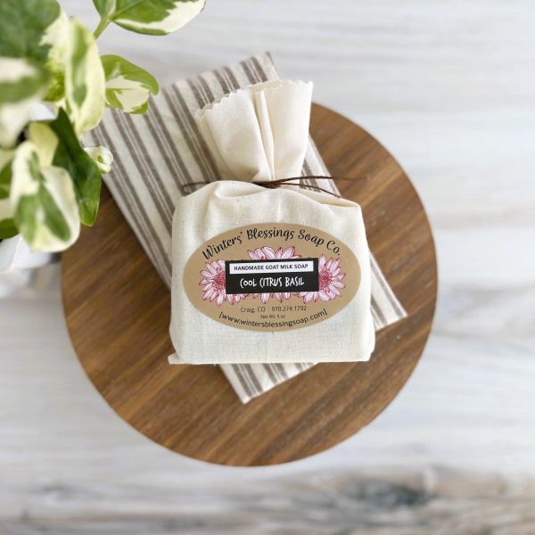 Cool Citrus Basil Goat Milk Soap - Image 2