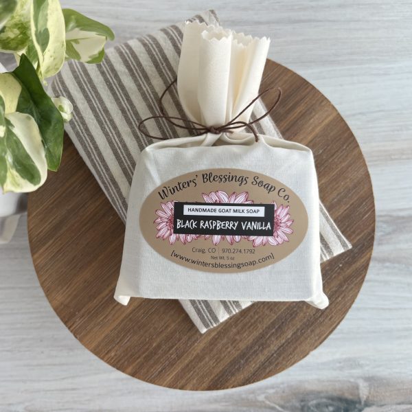 Black Raspberry Vanilla Soap Goat Milk Soap - Image 2